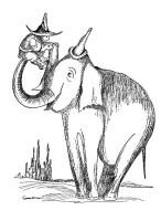 The BW Survivors' Elephant Logo